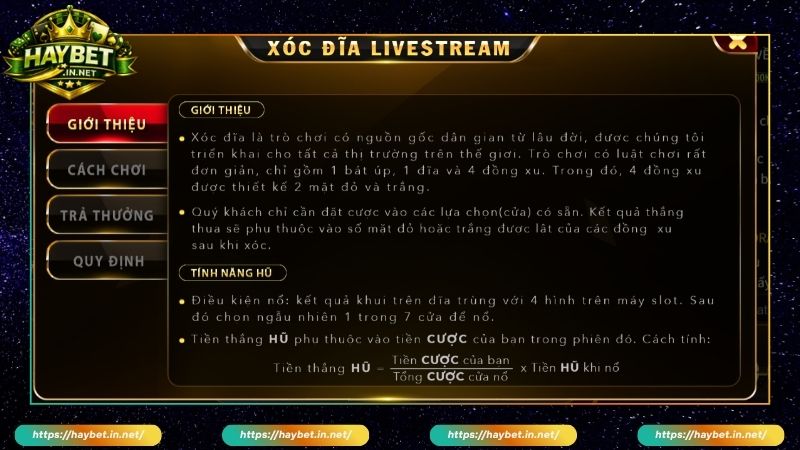 Hướng dẫn chơi game Xóc Đĩa MD5 Haybet