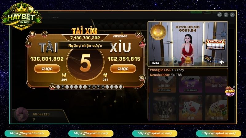 Ưu điểm của sảnh Tài Xỉu Live HayBet